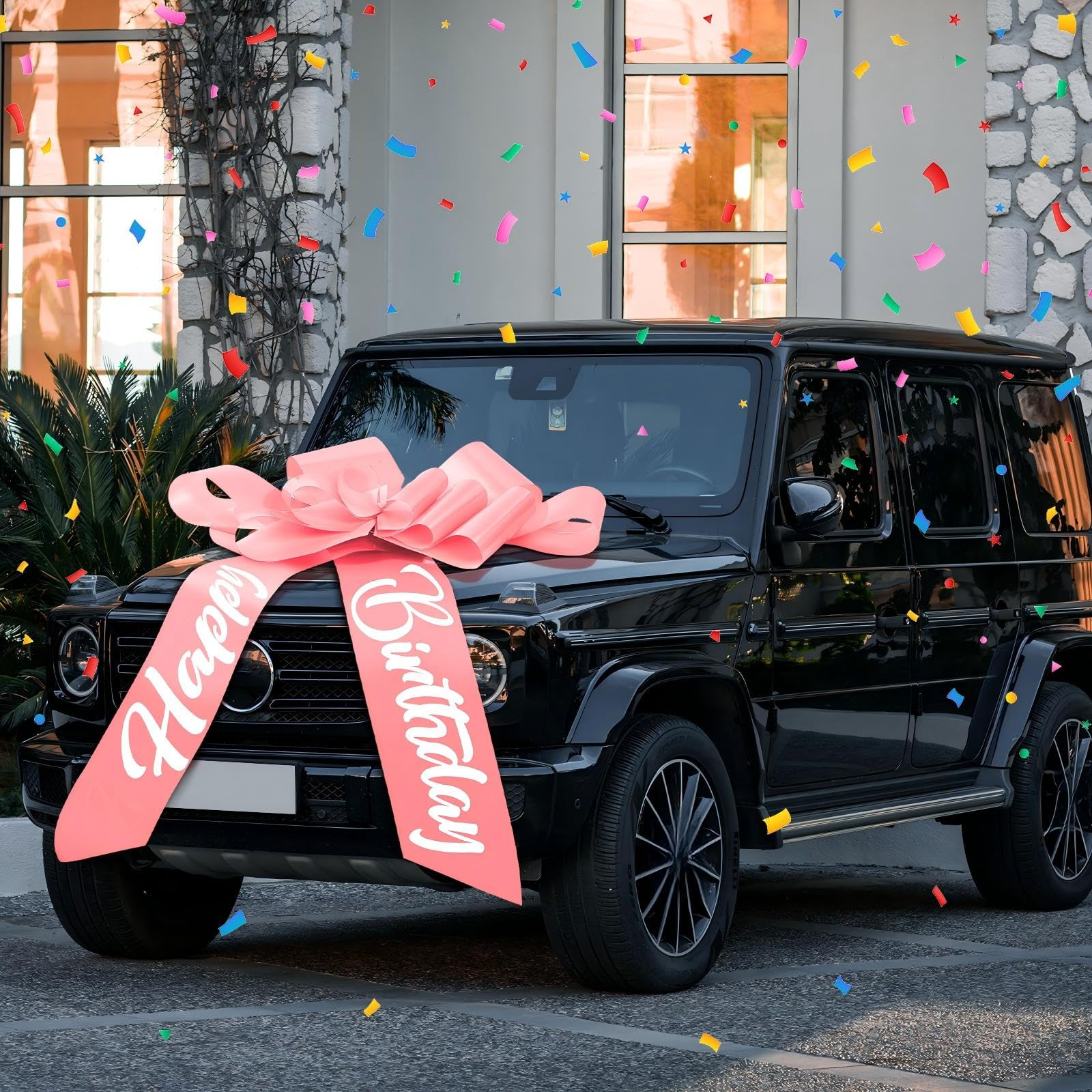 Datanly ambiente de fiesta con coche decorado para evento