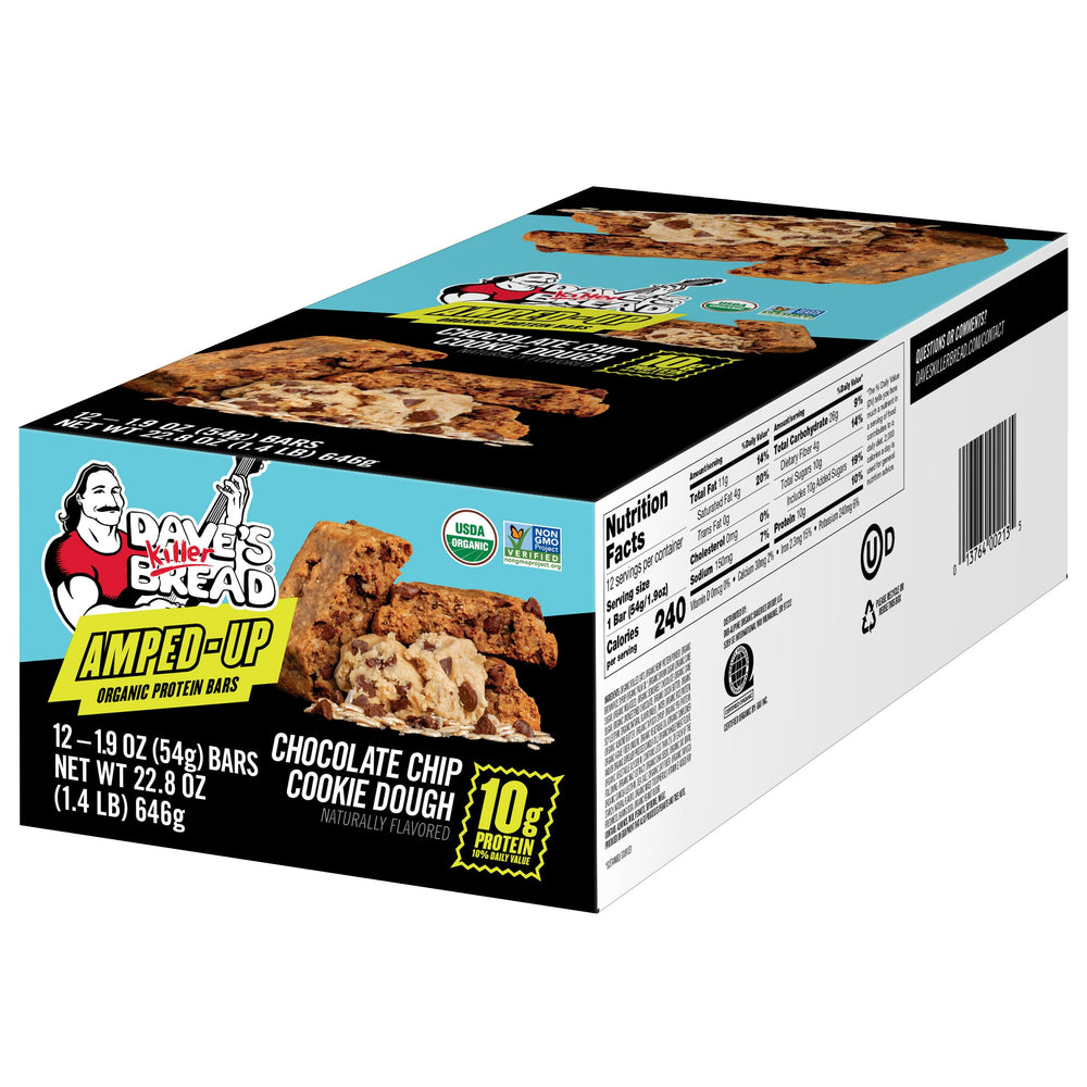 Dave's Killer Bread corte interior con avena y chispas, sabor visible