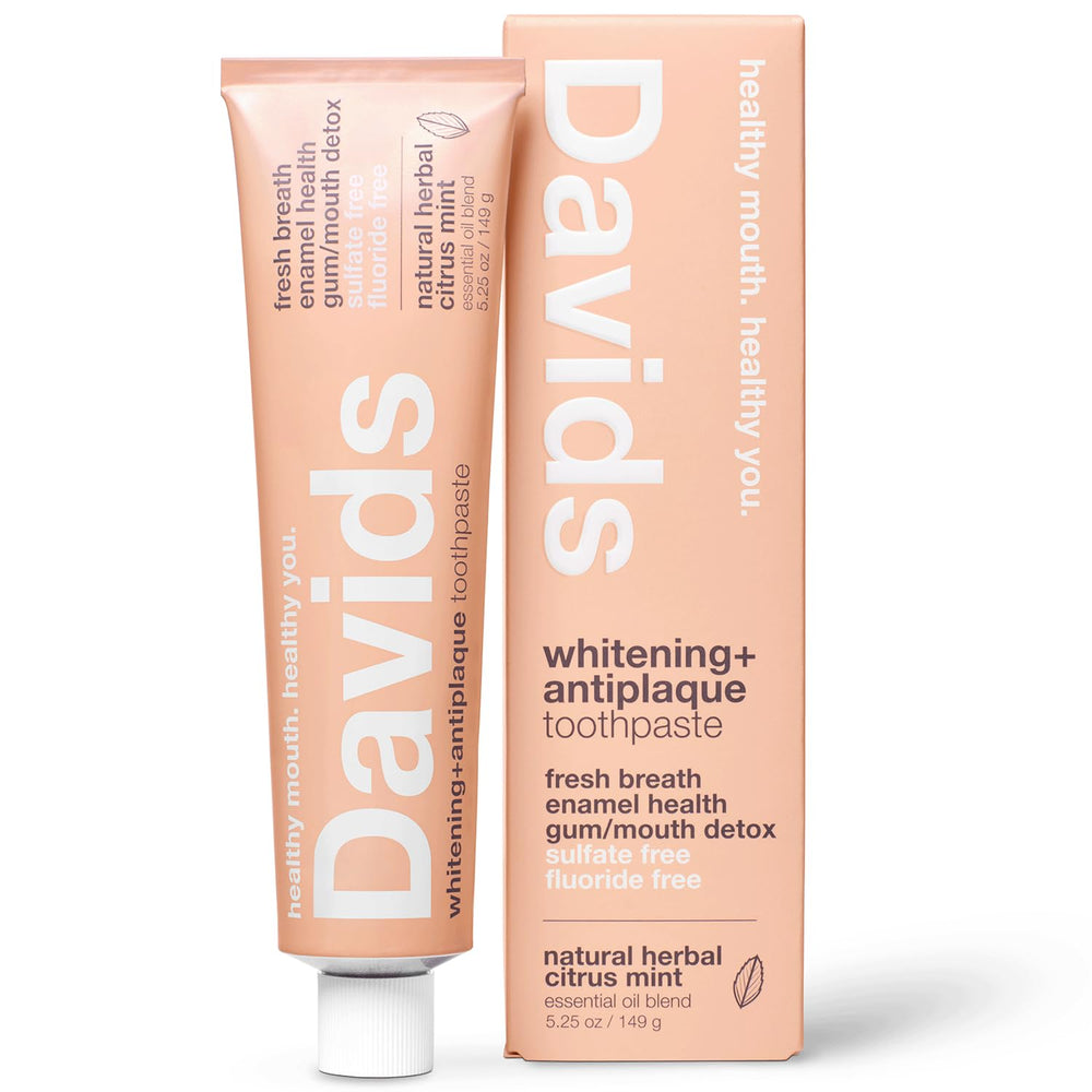 Davids frontal del tubo Citrus Mint mostrando diseño reciclable y atractivo