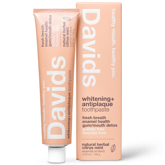 Davids frontal del tubo Citrus Mint mostrando diseño reciclable y atractivo