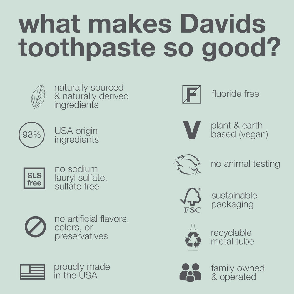 Davids ingredientes naturales y origen vegetal visibles y seguros