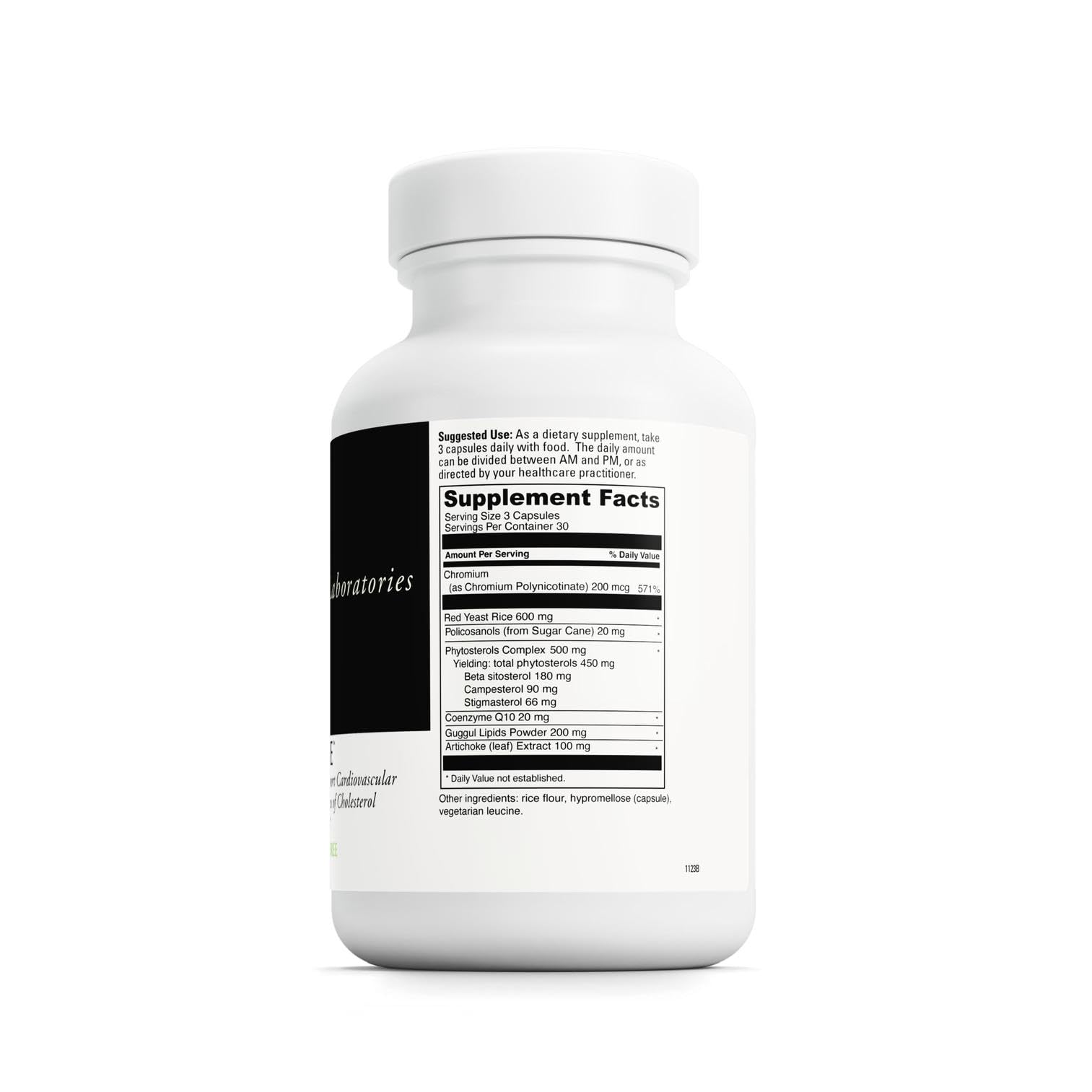 DAVINCI detalle de etiqueta con ingredientes y ventajas para mantener colesterol en rango normal