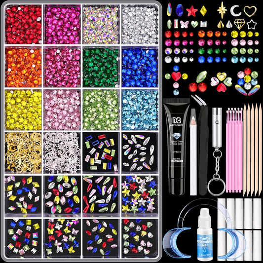 DAZZLEBRITE frente del empaque mostrando kit completo y beneficios estéticos