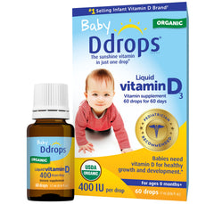 Ddrops envase frontal con gotas, fácil de identificar y almacenar