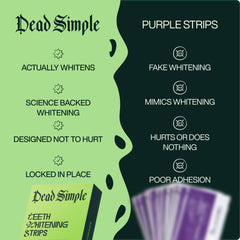 Dead Simple comparación de tamaño junto a un cepillo para escala clara