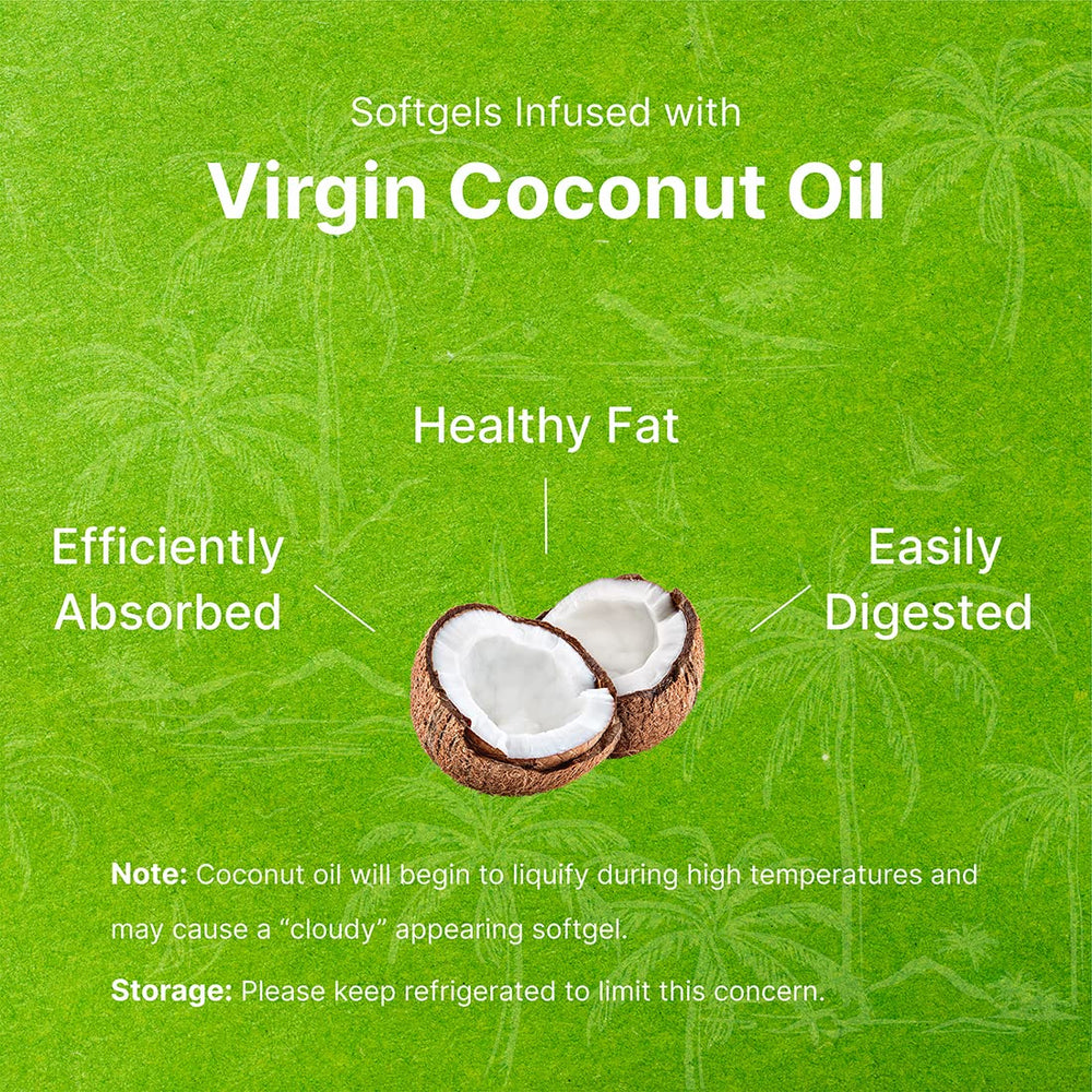 Deal Supplement aceite de coco virgen como vehículo para mejor absorción