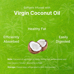 Deal Supplement aceite de coco virgen como vehículo para mejor absorción