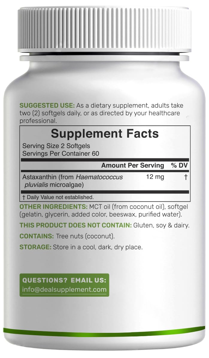DEAL SUPPLEMENT microalga Haematococcus pluvialis fuente natural visible