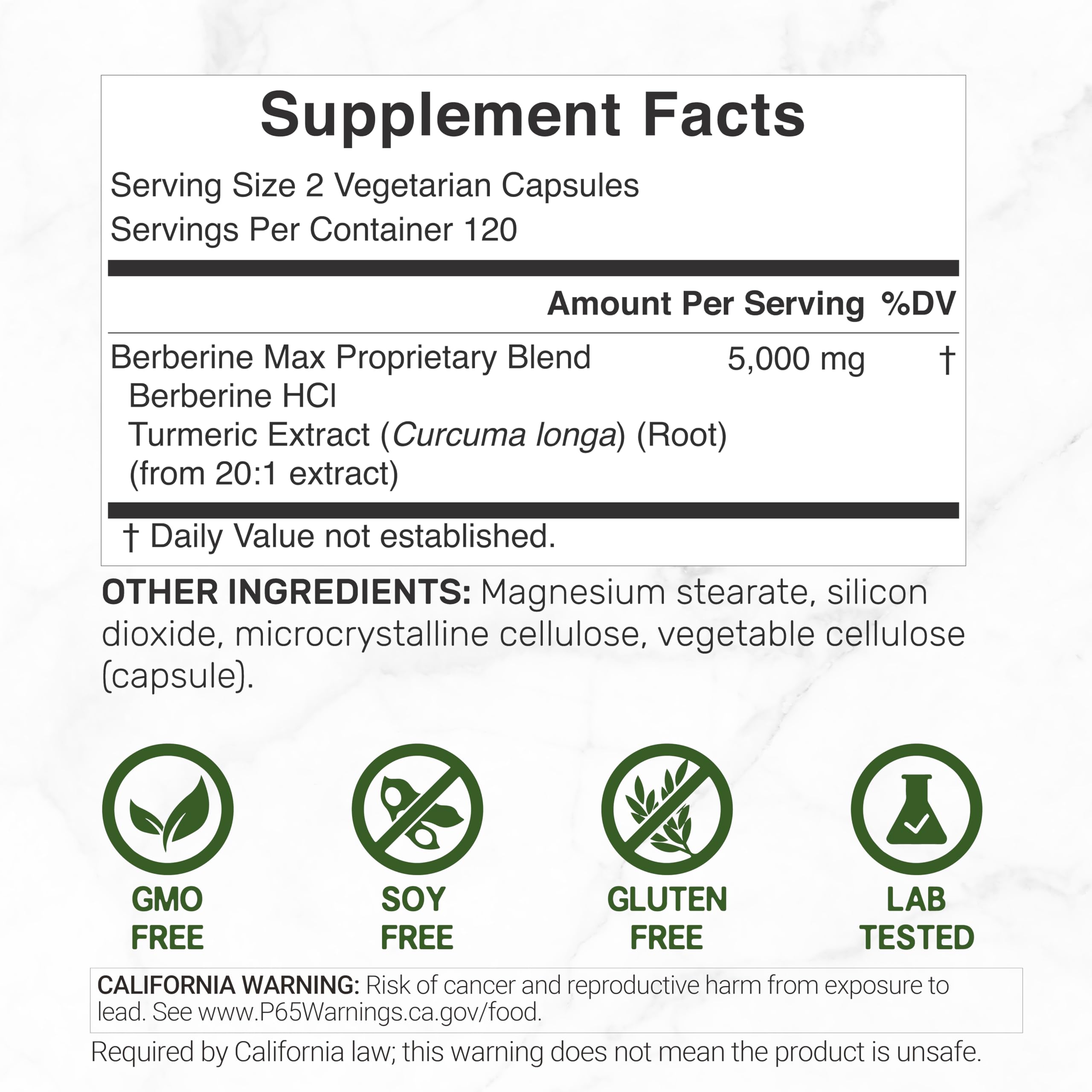 DEAL SUPPLEMENT etiqueta detalle con información de dosificación y calidad