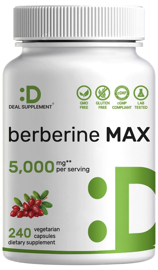 DEAL SUPPLEMENT frasco frontal mostrando etiqueta y beneficio de dos extractos