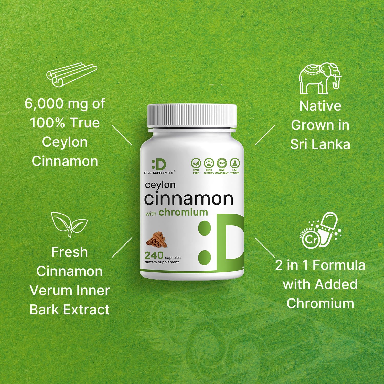 DEAL SUPPLEMENT cápsulas en mano mostrando tamaño cómodo para tomar