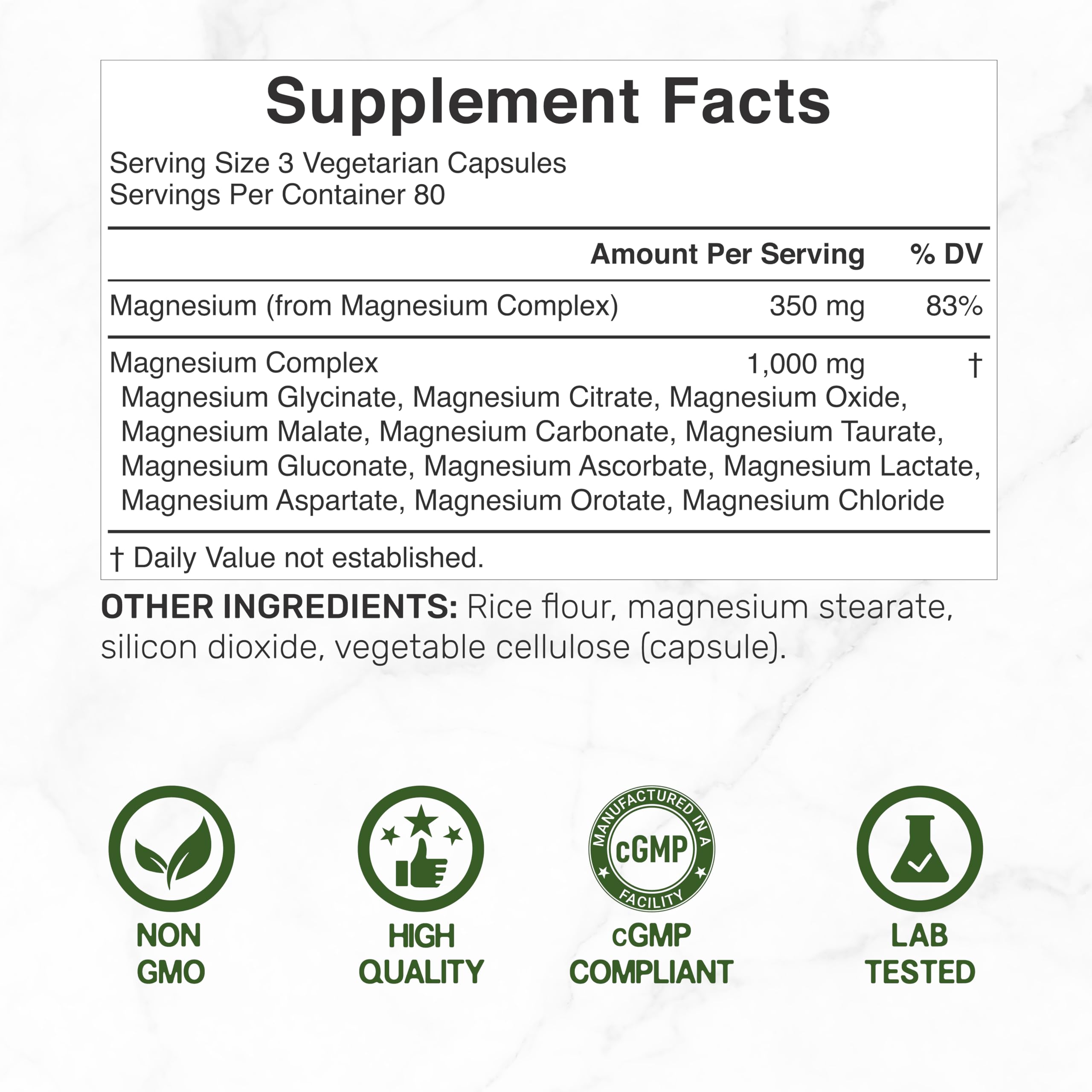 DEAL SUPPLEMENT textura de cápsulas vegetarianas para fácil ingestión