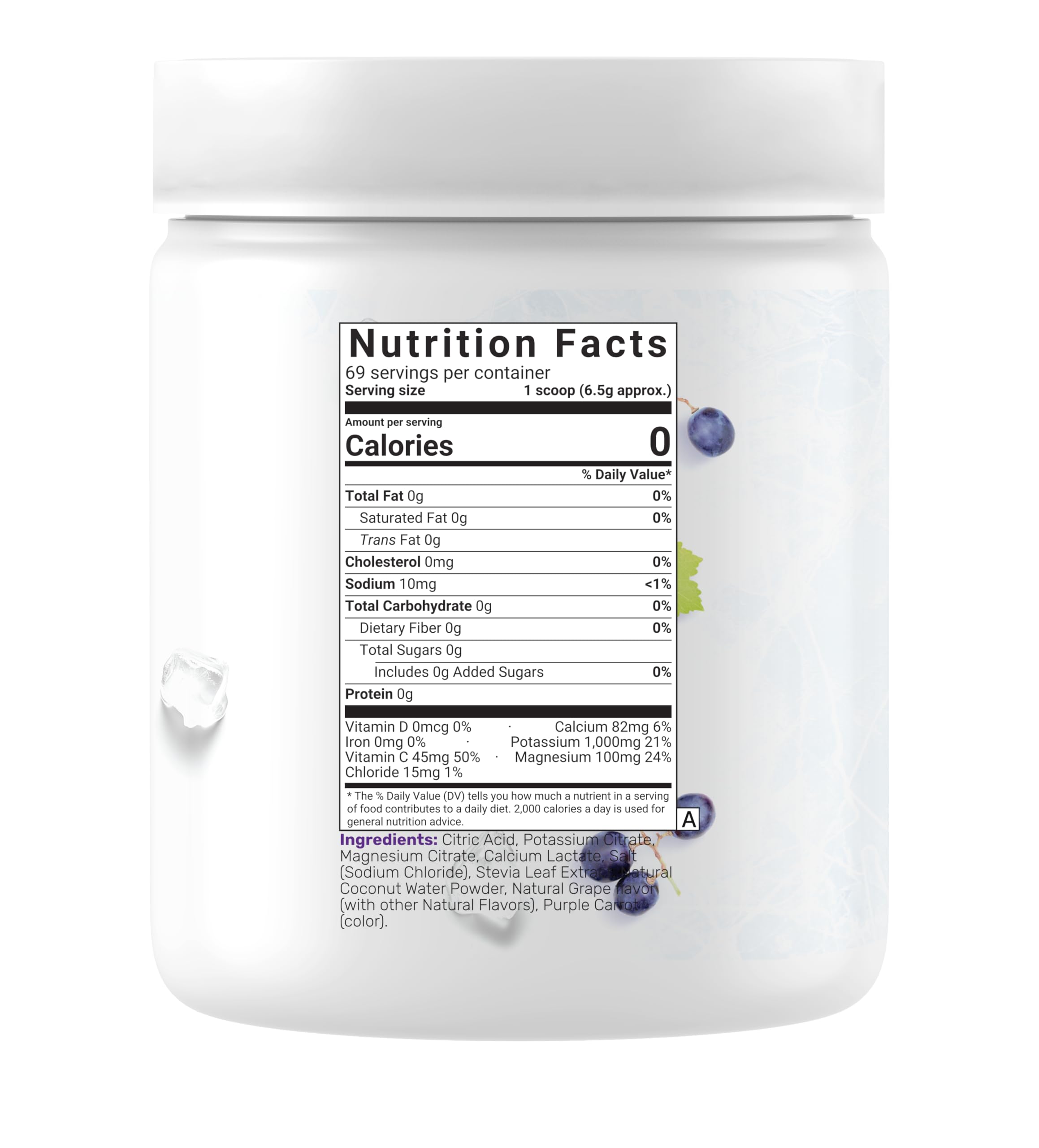 DEAL SUPPLEMENT envase junto a objetos para comparar tamaño y porciones