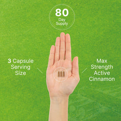 DEAL SUPPLEMENT frasco junto a objetos para comparar tamaño y cantidad