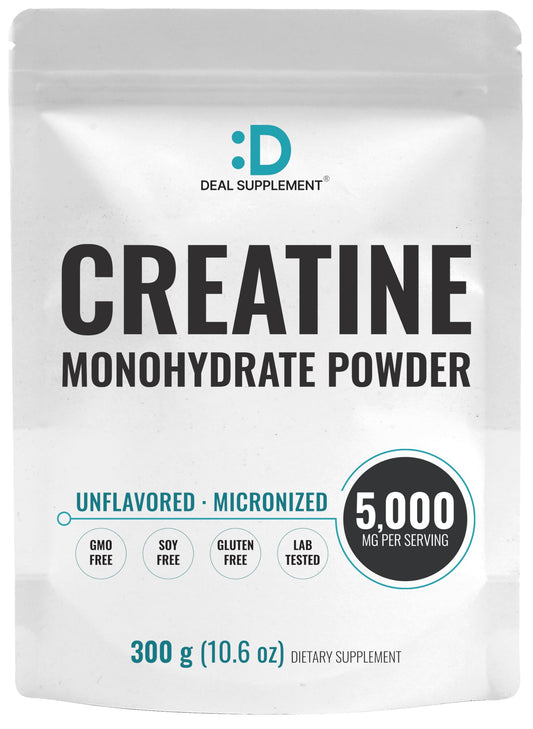 DEAL SUPPLEMENT envase frontal mostrando 300 g y 60 servicios
