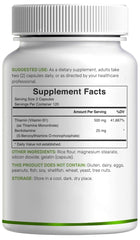 DEAL SUPPLEMENT frasco sobre mesa con alimentos saludables como contexto