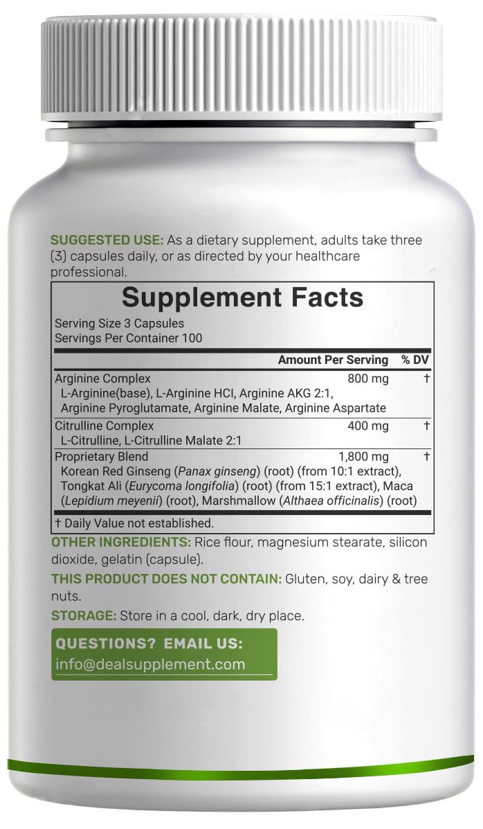 DEAL SUPPLEMENT suplemento tomado antes de entrenar en gimnasio, apoyo al rendimiento