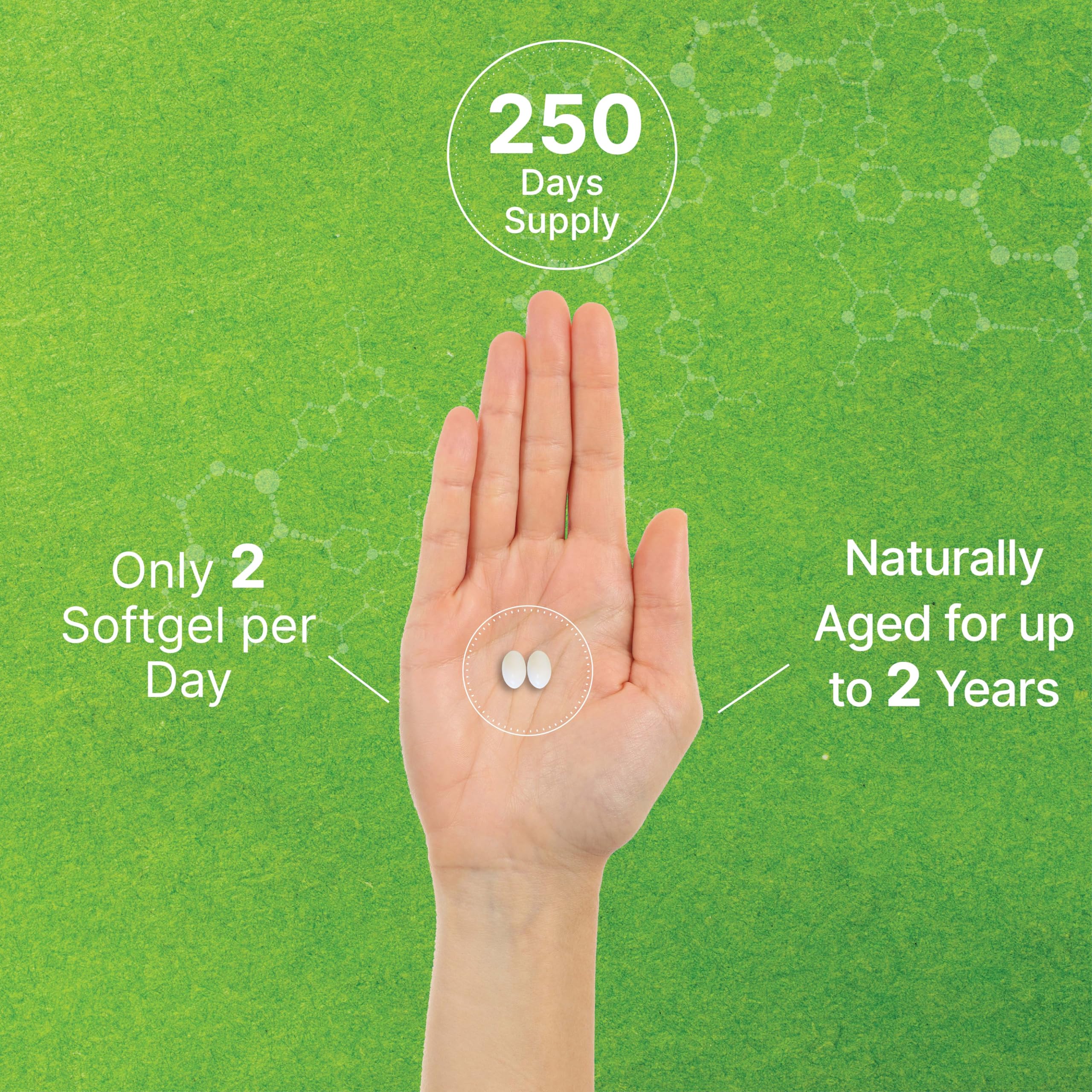 DEAL SUPPLEMENT etiqueta con lista de ingredientes y certificaciones claras