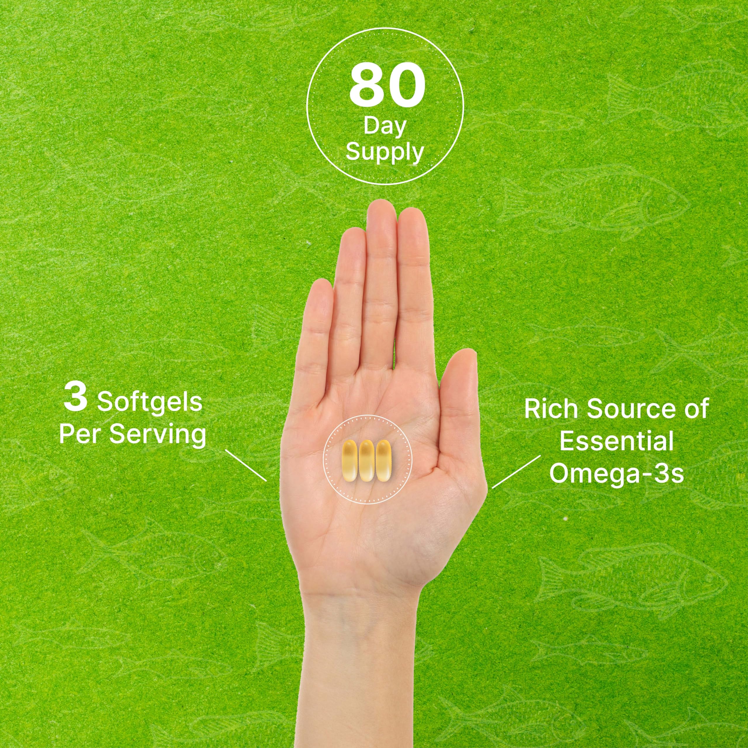 DEAL SUPPLEMENT detalle de etiqueta con EPA y DHA claramente visible