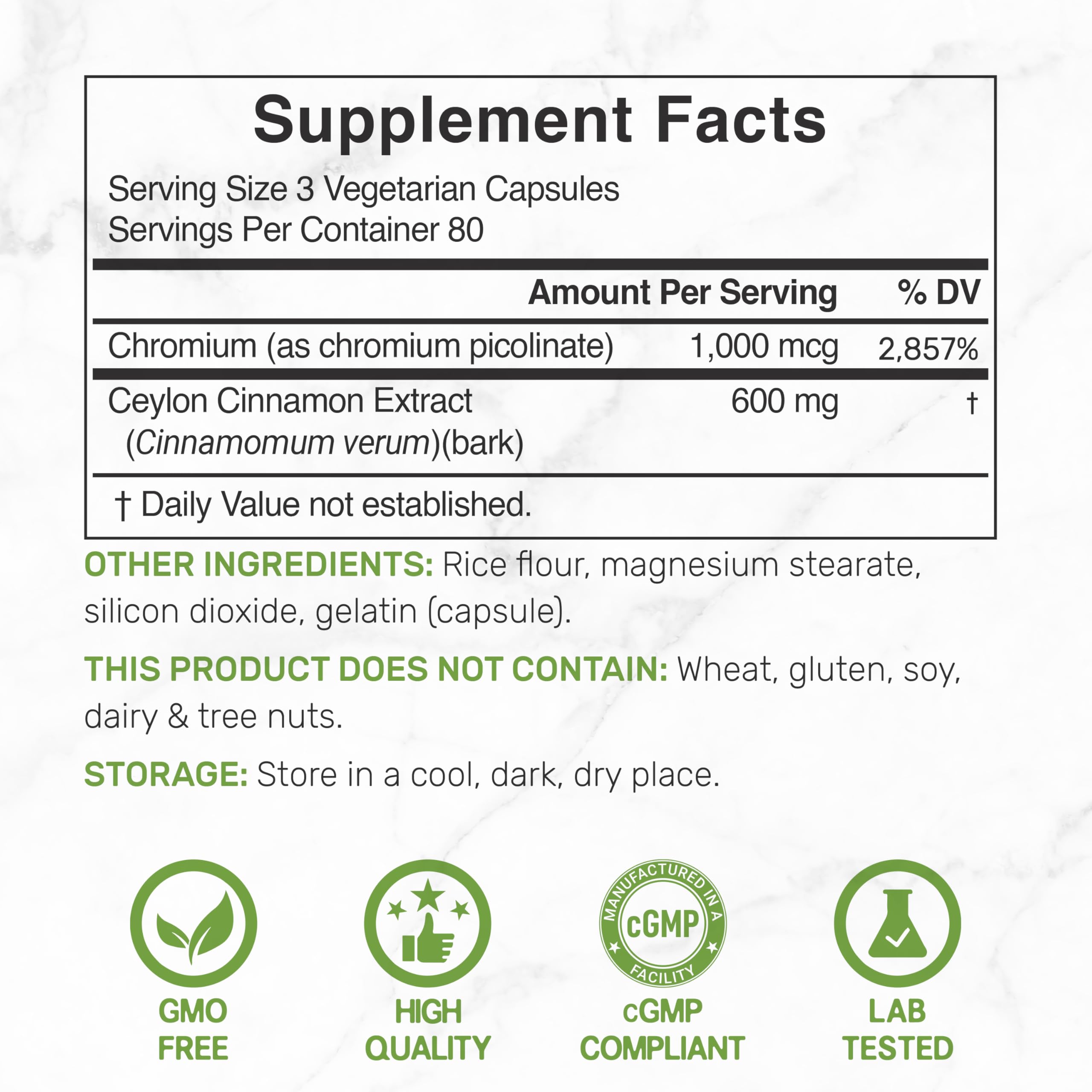 DEAL SUPPLEMENT detalle de etiqueta nutricional y lista de ingredientes clara