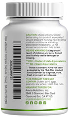 DEAL SUPPLEMENT etiqueta nutricional destacando dosis y ingredientes activos