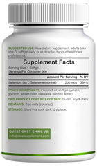 DEAL SUPPLEMENT etiqueta nutricional ampliada mostrando 200 mcg por porción