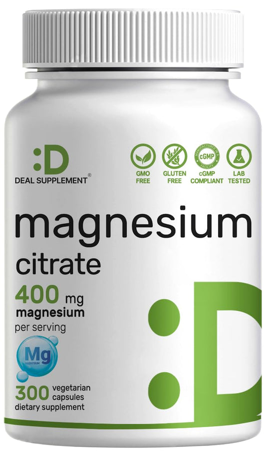 DEAL SUPPLEMENT frasco delante mostrando la cantidad y beneficios