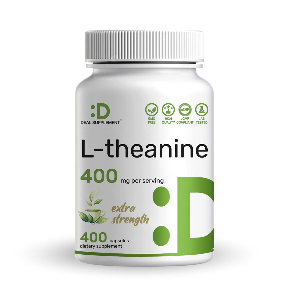DEAL SUPPLEMENT frasco frontal claro mostrando 400 cápsulas y beneficio práctico