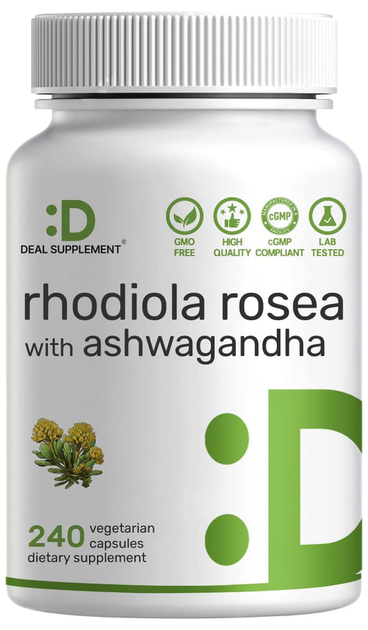 DEAL SUPPLEMENT frasco frontal mostrando 240 cápsulas y beneficio conveniencia