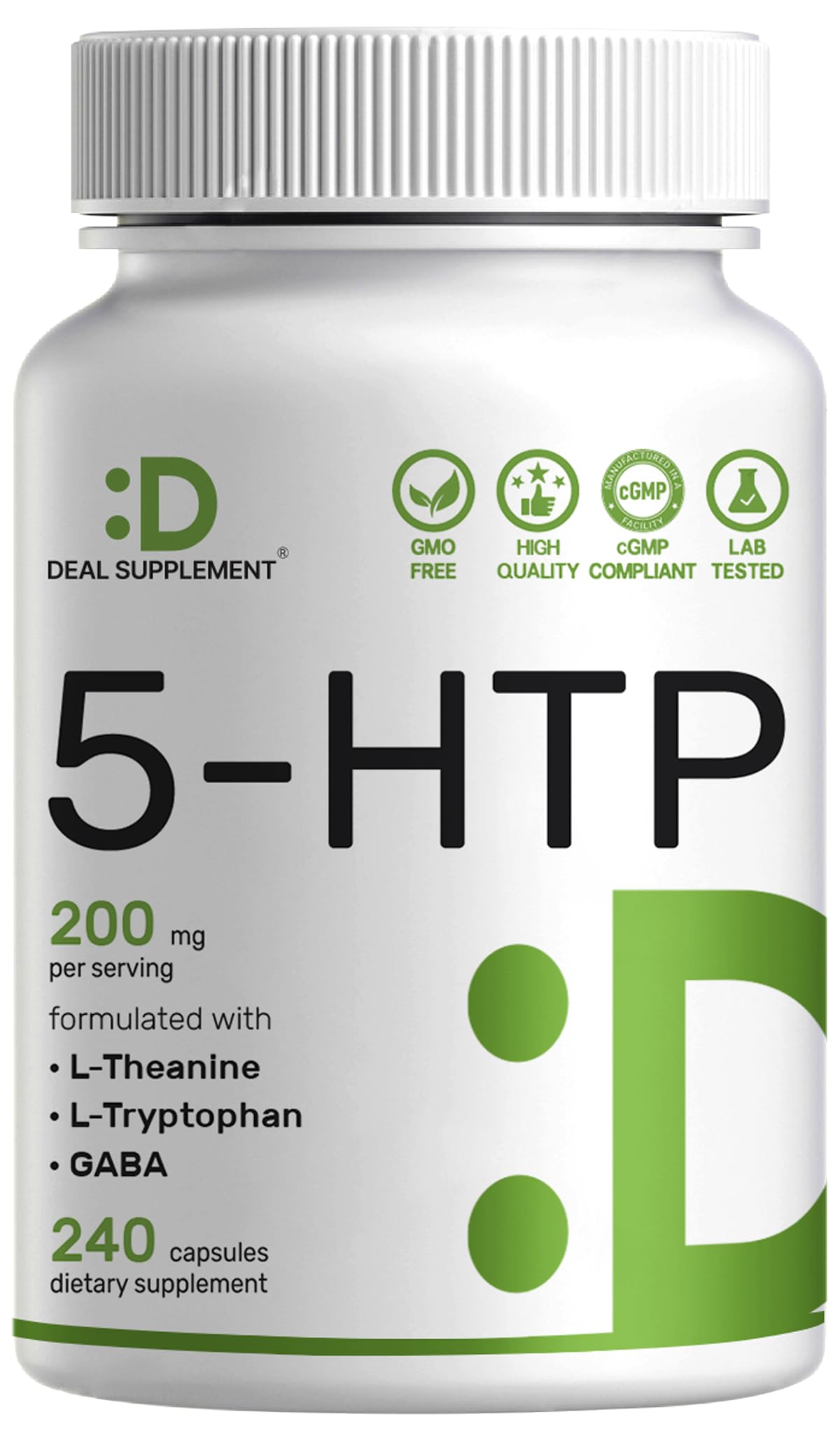 Deal Supplement frasco frontal mostrando la etiqueta y beneficios visibles