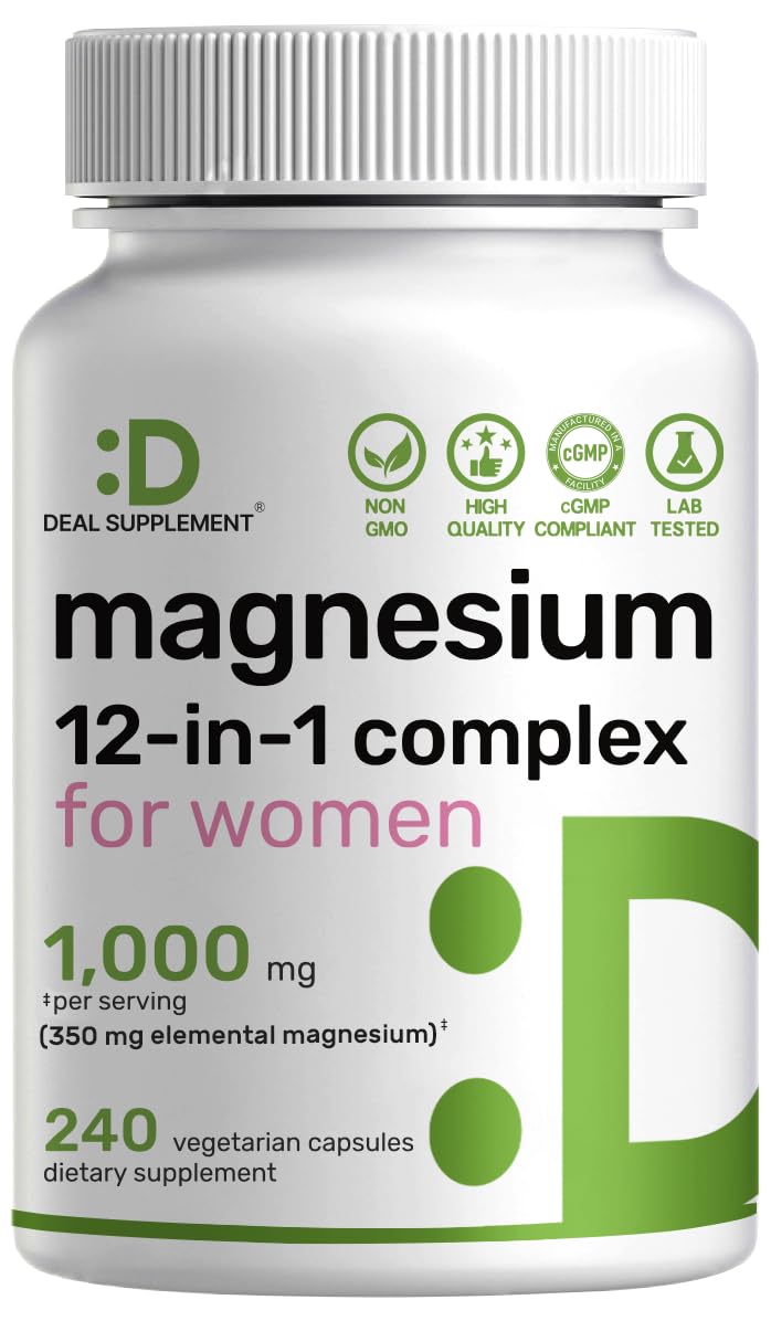 DEAL SUPPLEMENT frasco frontal que muestra 240 cápsulas y etiqueta clara