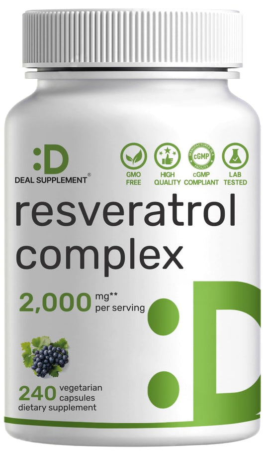 DEAL SUPPLEMENT frasco frontal mostrando diseño y cantidad, transmite confianza