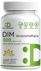 DEAL SUPPLEMENT frasco frontal mostrando diseño y 240 cápsulas, conveniencia prolongada