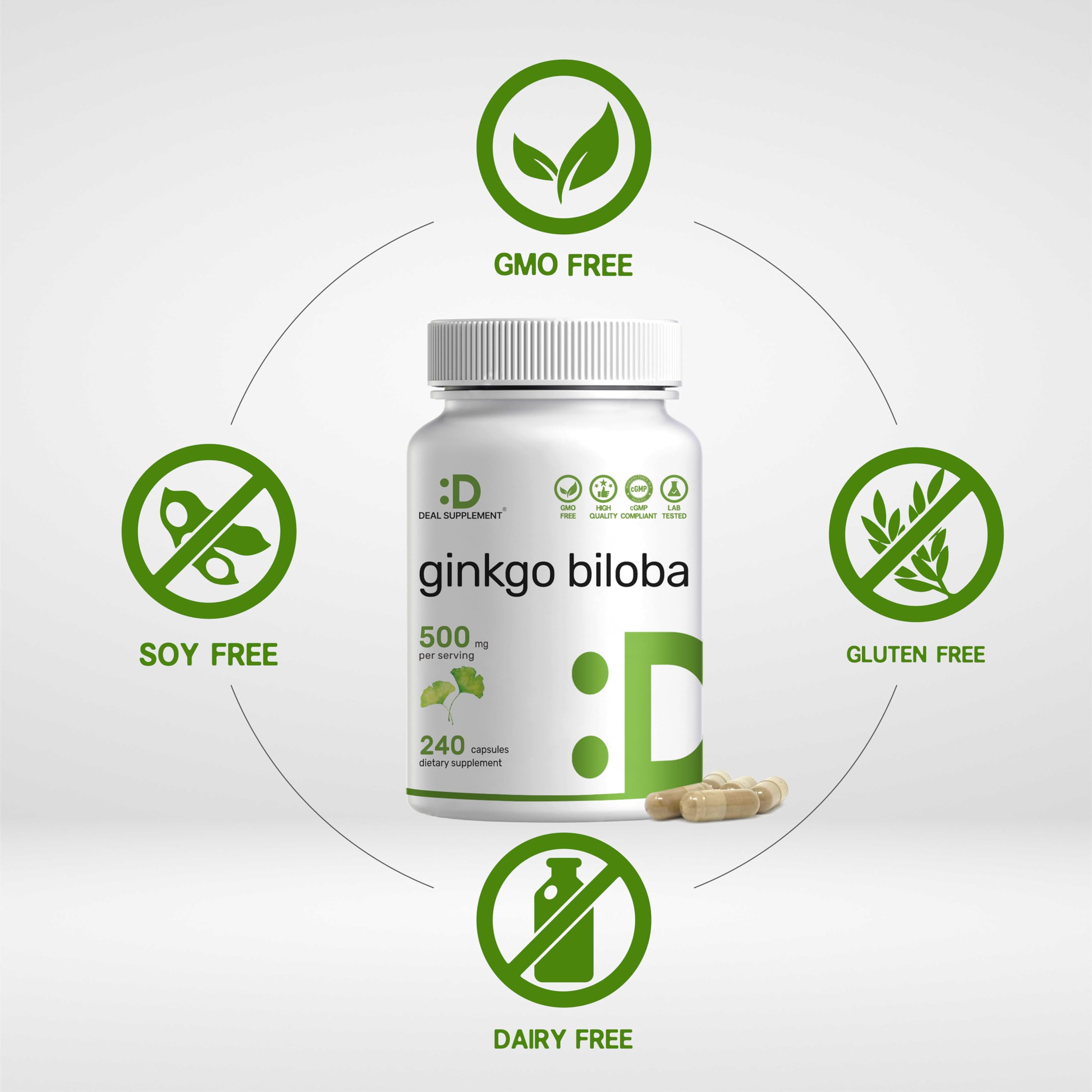 DEAL SUPPLEMENT detalle del polvo de extracto de ginkgo que evidencia pureza