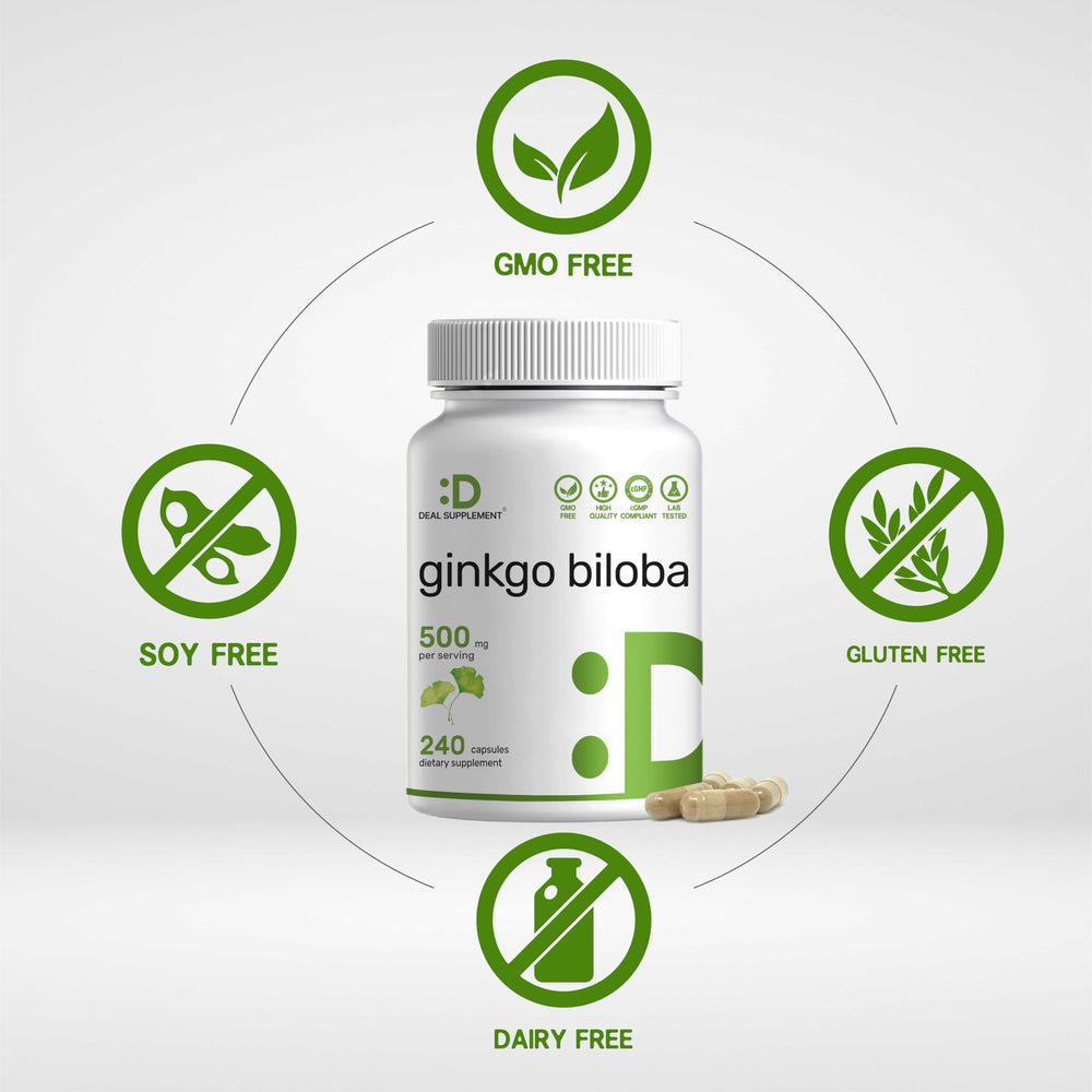 DEAL SUPPLEMENT detalle del polvo de extracto de ginkgo que evidencia pureza