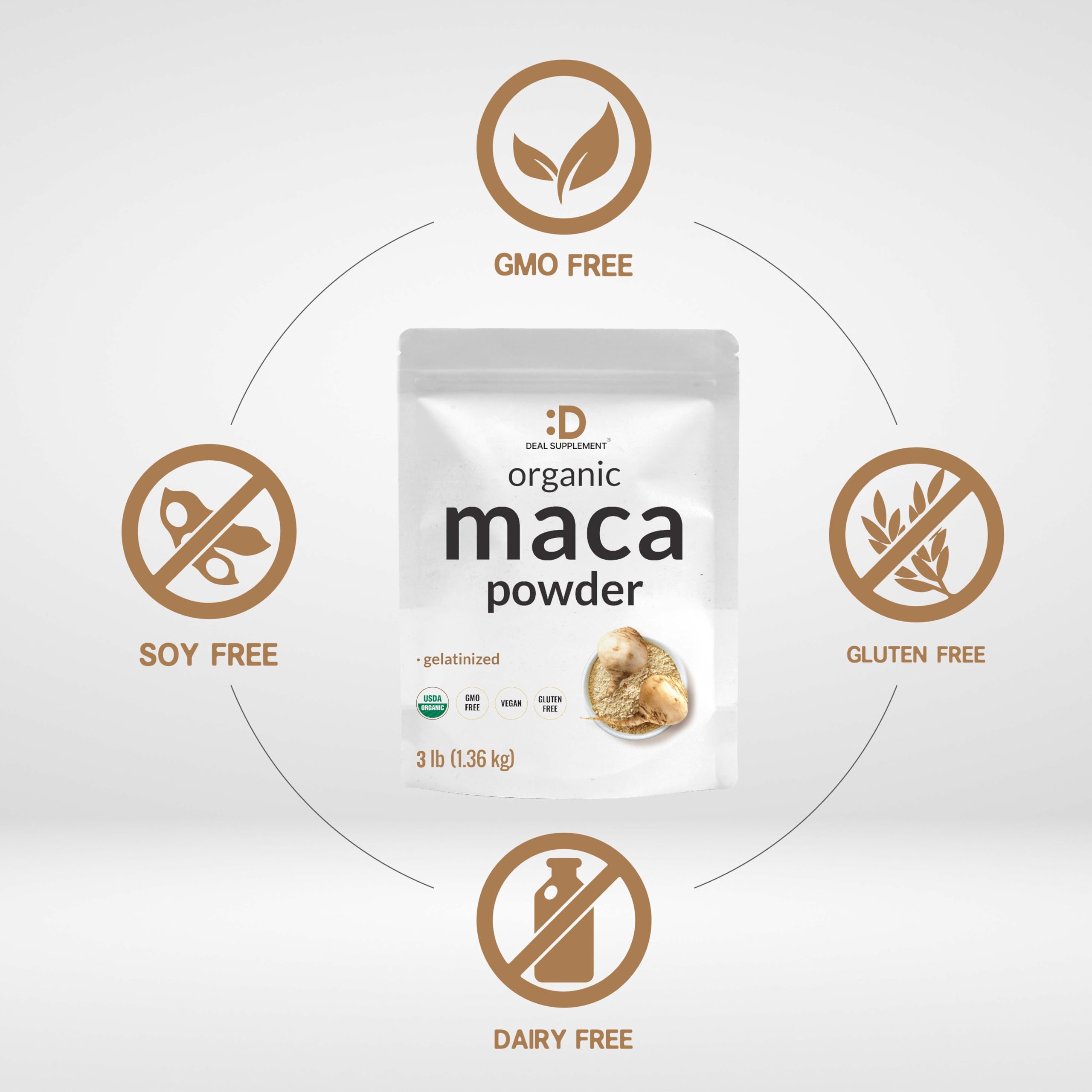 DEAL SUPPLEMENT maca mezclada en smoothie, ingrediente práctico para más energía diaria