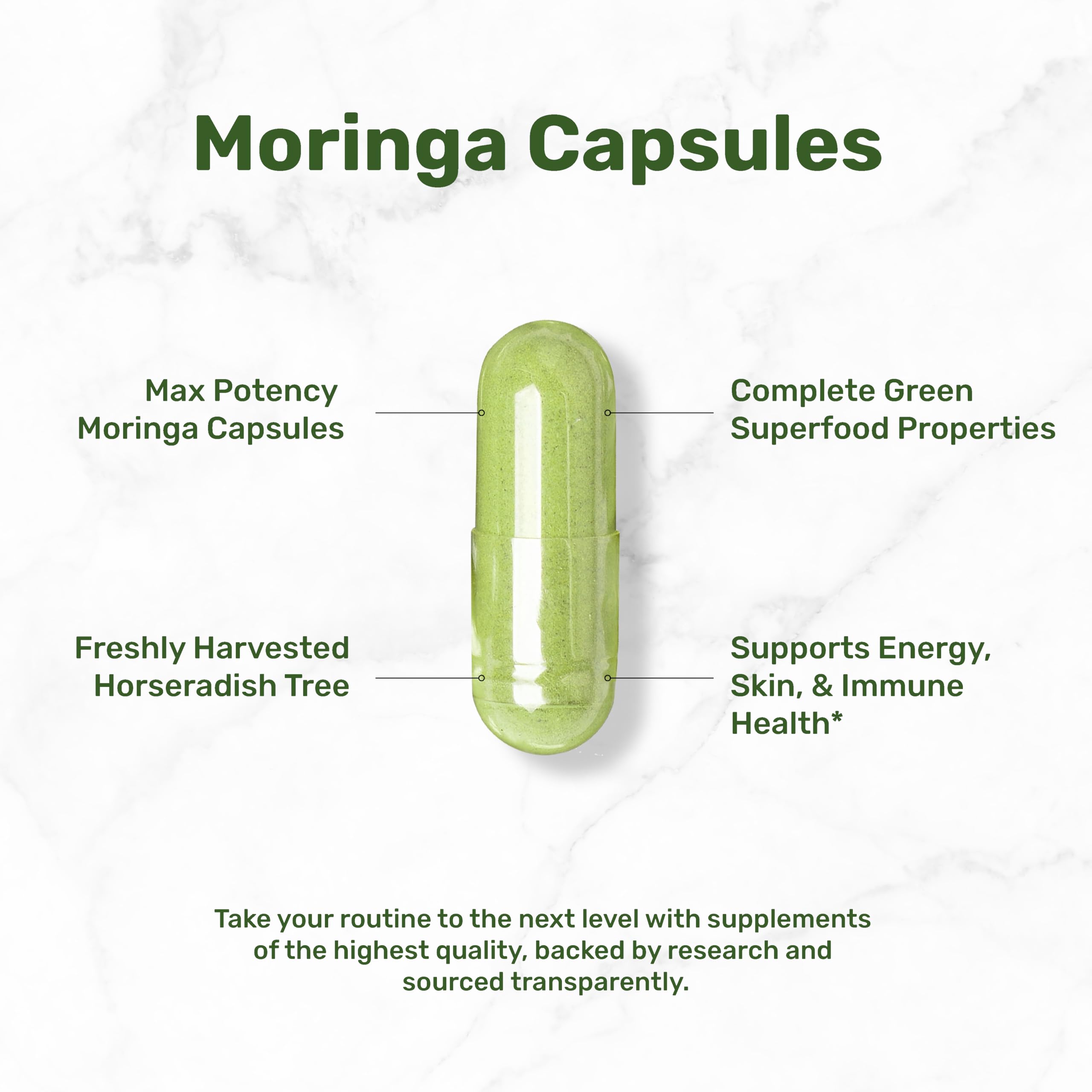 DEAL SUPPLEMENT polvo de moringa mostrando textura concentrada