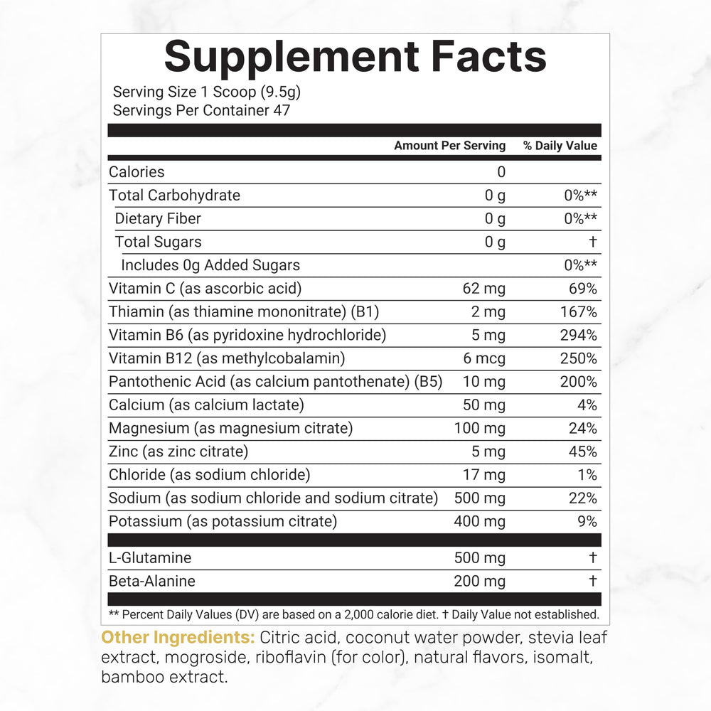 DEAL SUPPLEMENT polvo textura fina destacando mezcla sin azúcar beneficios