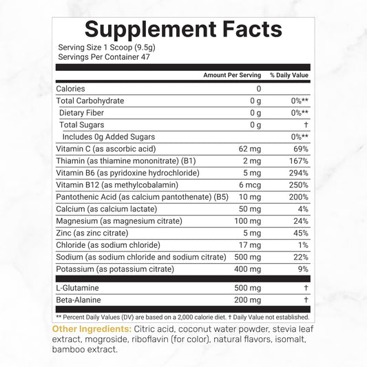 DEAL SUPPLEMENT polvo textura fina destacando mezcla sin azúcar beneficios