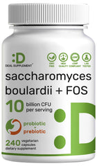DEAL SUPPLEMENT Saccharomyces boulardii cápsulas vegetales para apoyar la salud intestinal.