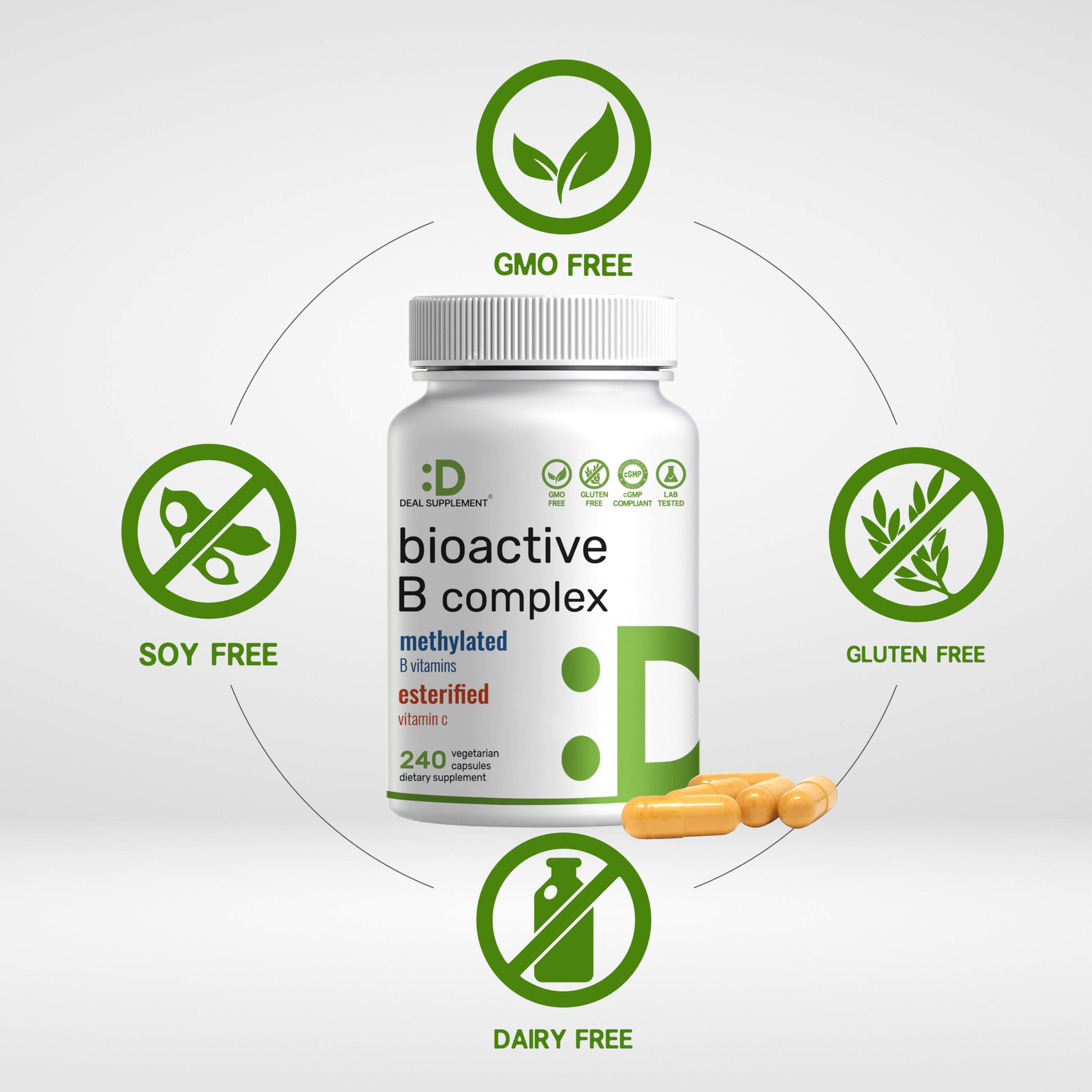 DEAL SUPPLEMENT primer plano de cápsula abierta para ver polvo y absorción