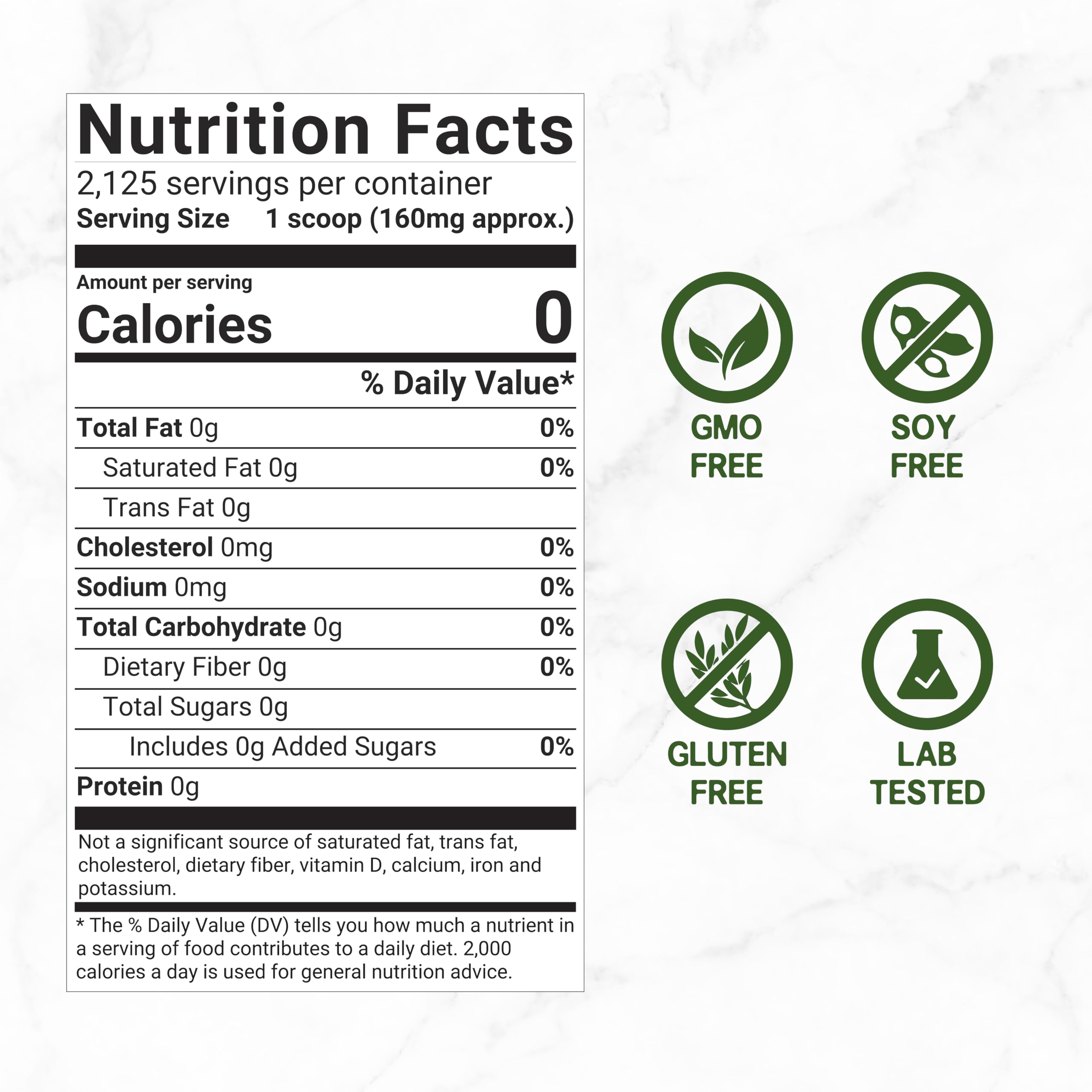 DEAL SUPPLEMENT textura del polvo de stevia resaltando pureza