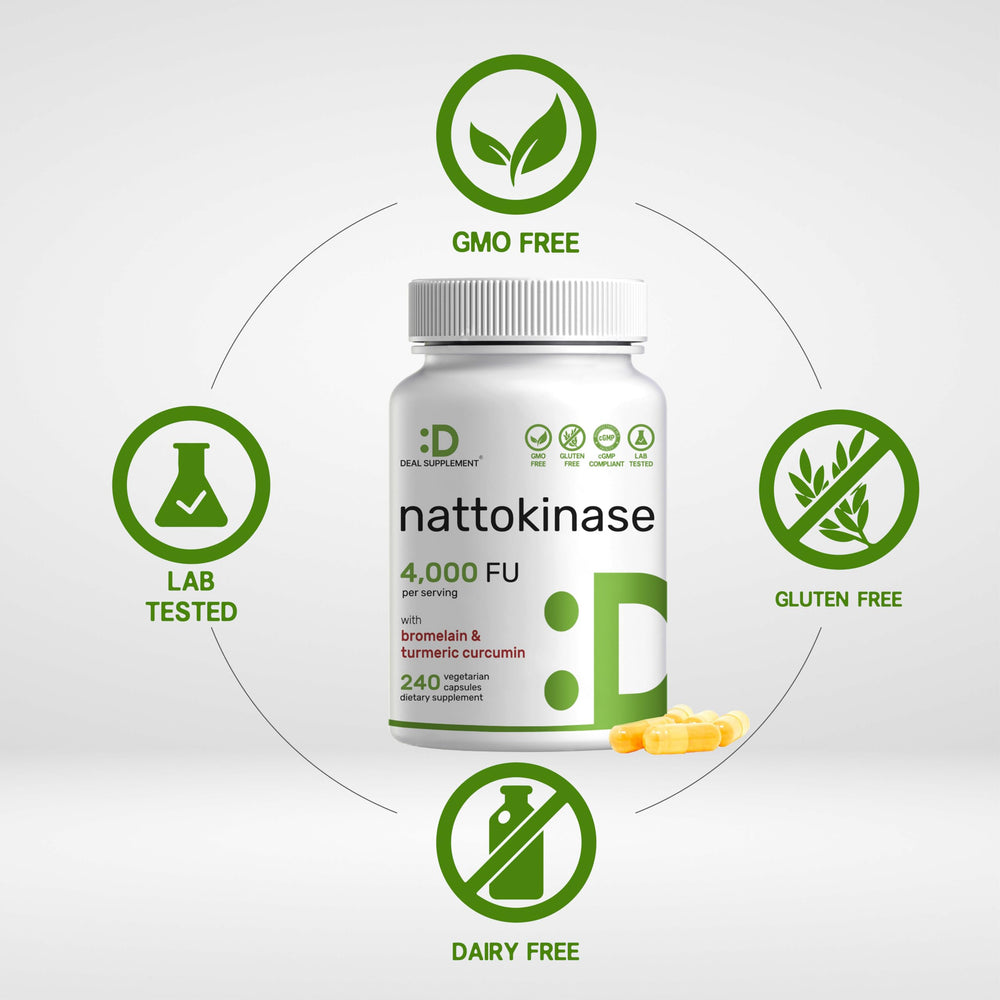 DEAL SUPPLEMENT primer plano del polvo de natto para resaltar origen fermentado