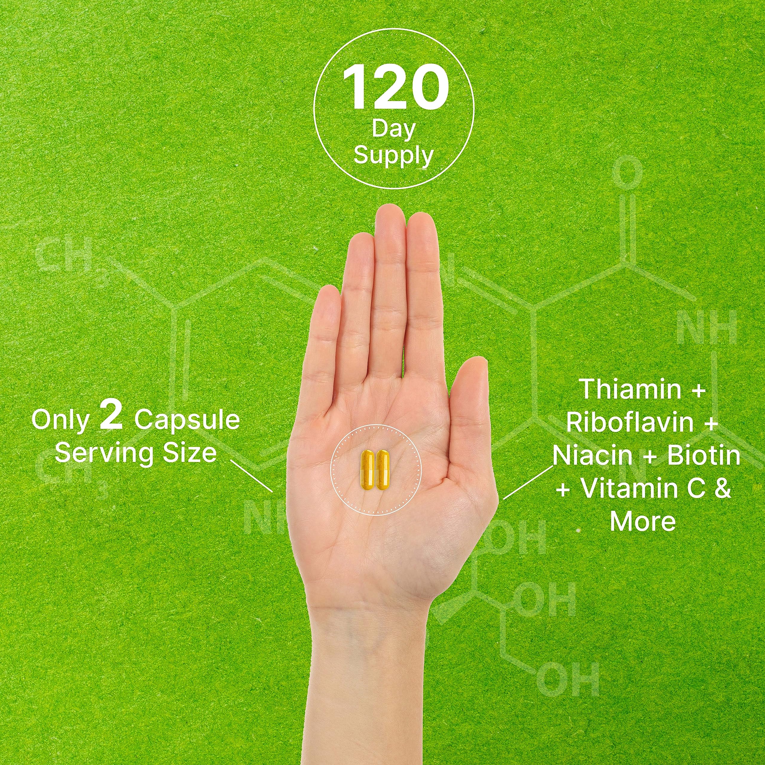 DEAL SUPPLEMENT mano sosteniendo cápsula para mostrar tamaño fácil de tragar