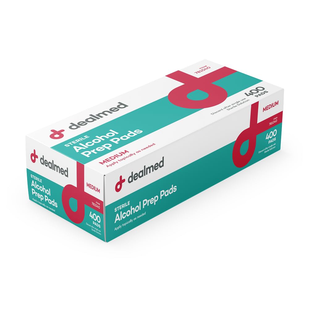 Dealmed empaque frontal 400 unidades mostrando ahorro y disponibilidad