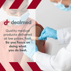 Dealmed venda en contexto doméstico, botiquín listo y organizado