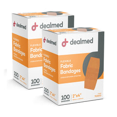 Dealmed empaque frontal mostrando cantidad y tamaño, protección confiable