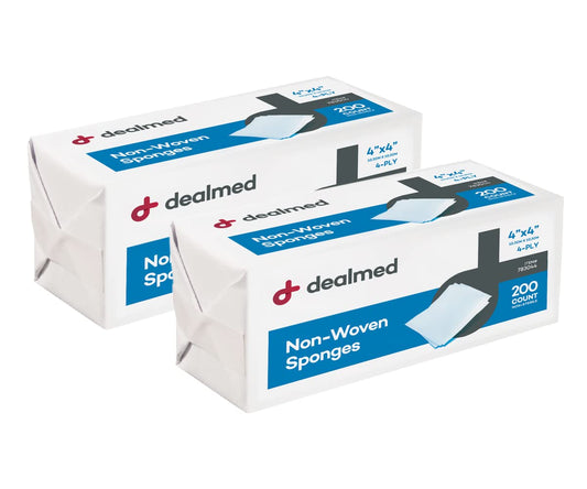 Dealmed frente del empaque mostrando 400 unidades y ventaja de volumen