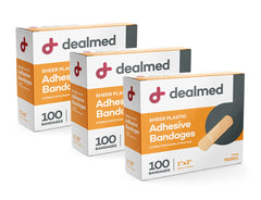 Dealmed frente del paquete muestra 300 unidades y conveniencia