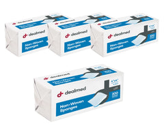 Dealmed empaque frontal mostrando cantidad y presentación, práctico para almacenamiento